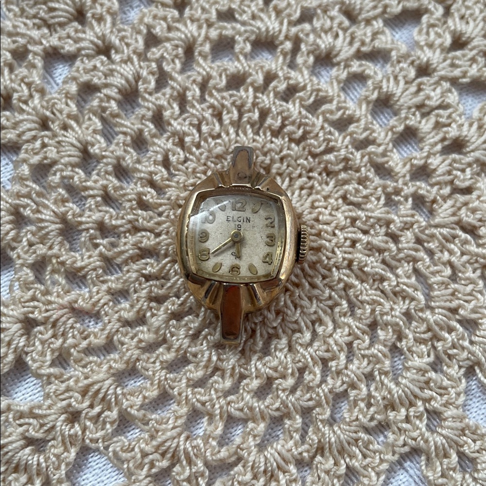 Vintage Elgin 19 Gold Watch (no band) in original Box. - Picture 3 of 5